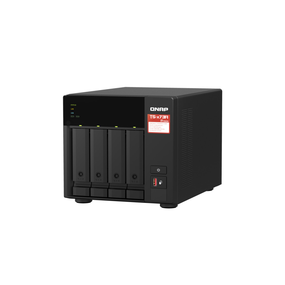 อุปกรณ์จัดเก็บข้อมูล NAS QNAP TS-473A-8G NAS 4 Bay