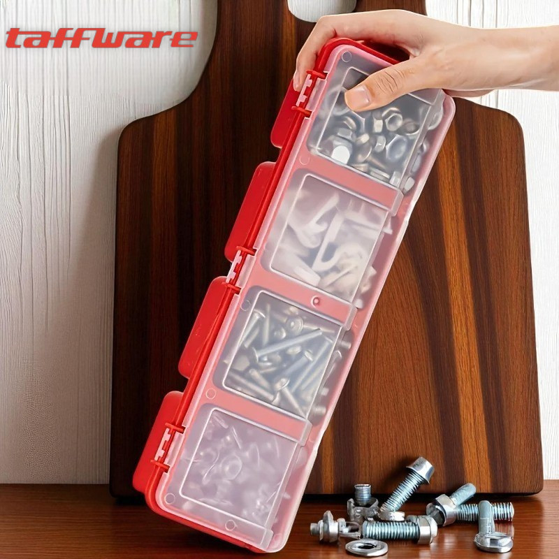 Taffia Bolt Storage Box Organizer Box Screw Tool Box 4 Slots - INU115