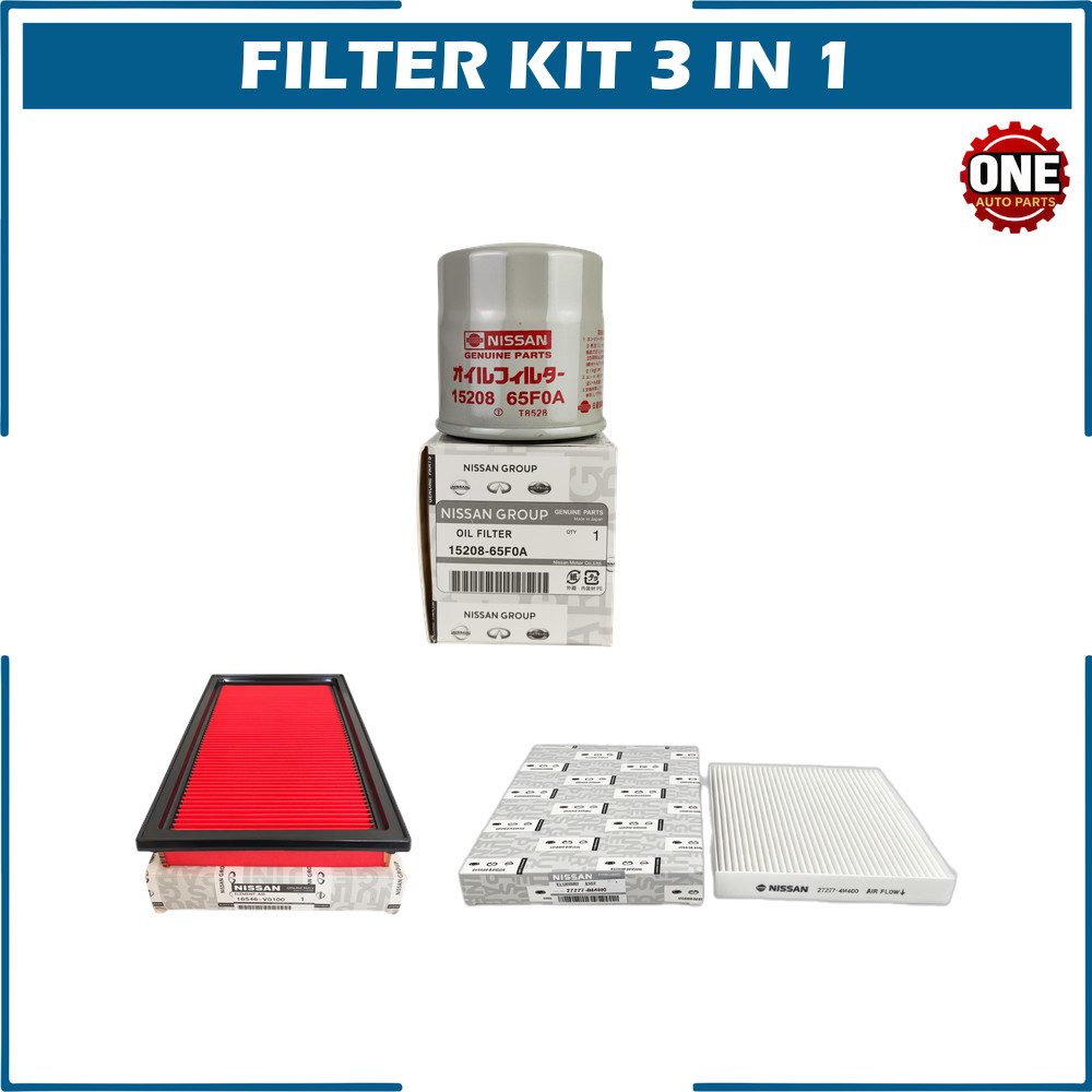 3 IN 1 CABIN AIR OIL FILTER KIT NISSAN SUNNY B15 N16