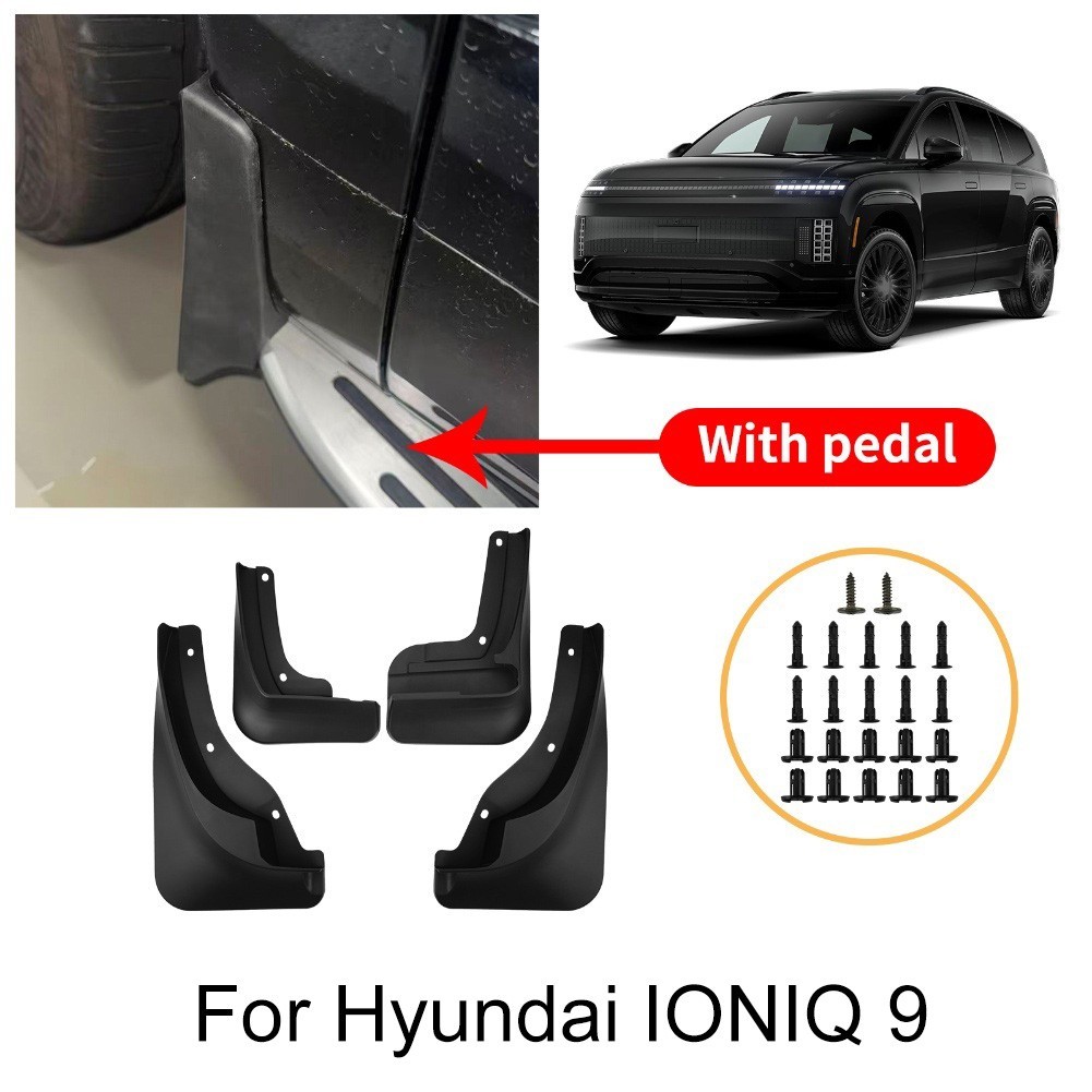 8ใหม่MudFlapsสําหรับHyundaiสําหรับIONIQ 9 2026+ Mudguards Mud Flaps Guards MudFlaps