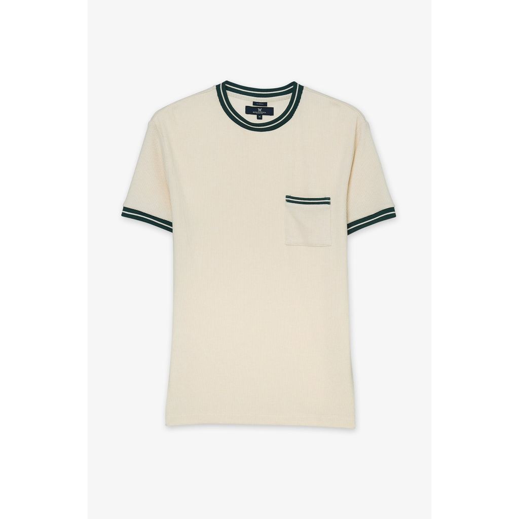 ROYAL IVY REGATTA - Contrast Trim Pocket T-Shirt Off-White เสื้อยืด (R26WGMA061) — صورة 2