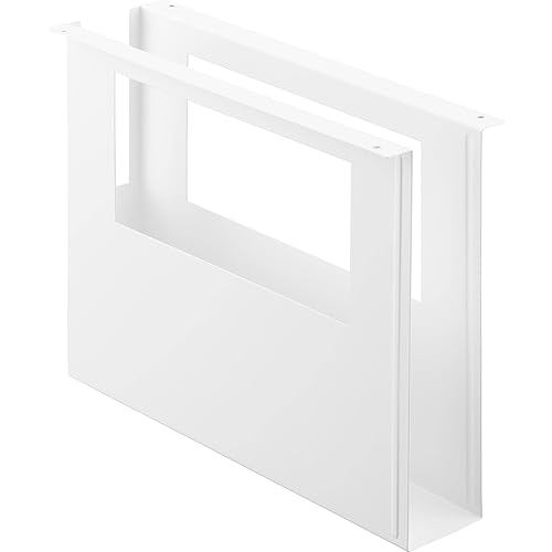 Yamazaki A4 file storage holder under desk White W10 x D32 H24.1cm tower box 1875