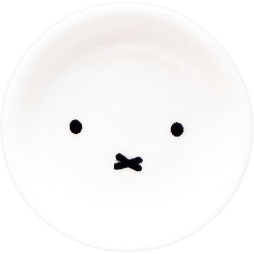 Kaneshotouki Kinsei Ceramics Dick Bruna "Miffy" small plate, approx. 9cm, face up, 409123 white