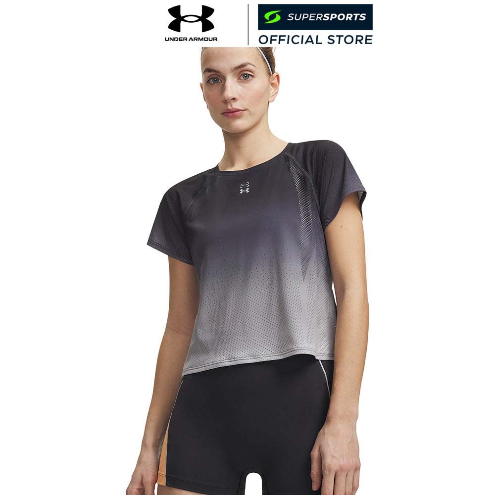 UNDER ARMOUR Halo Run Short Sleeve เสื้อวิ่งผู้หญิง