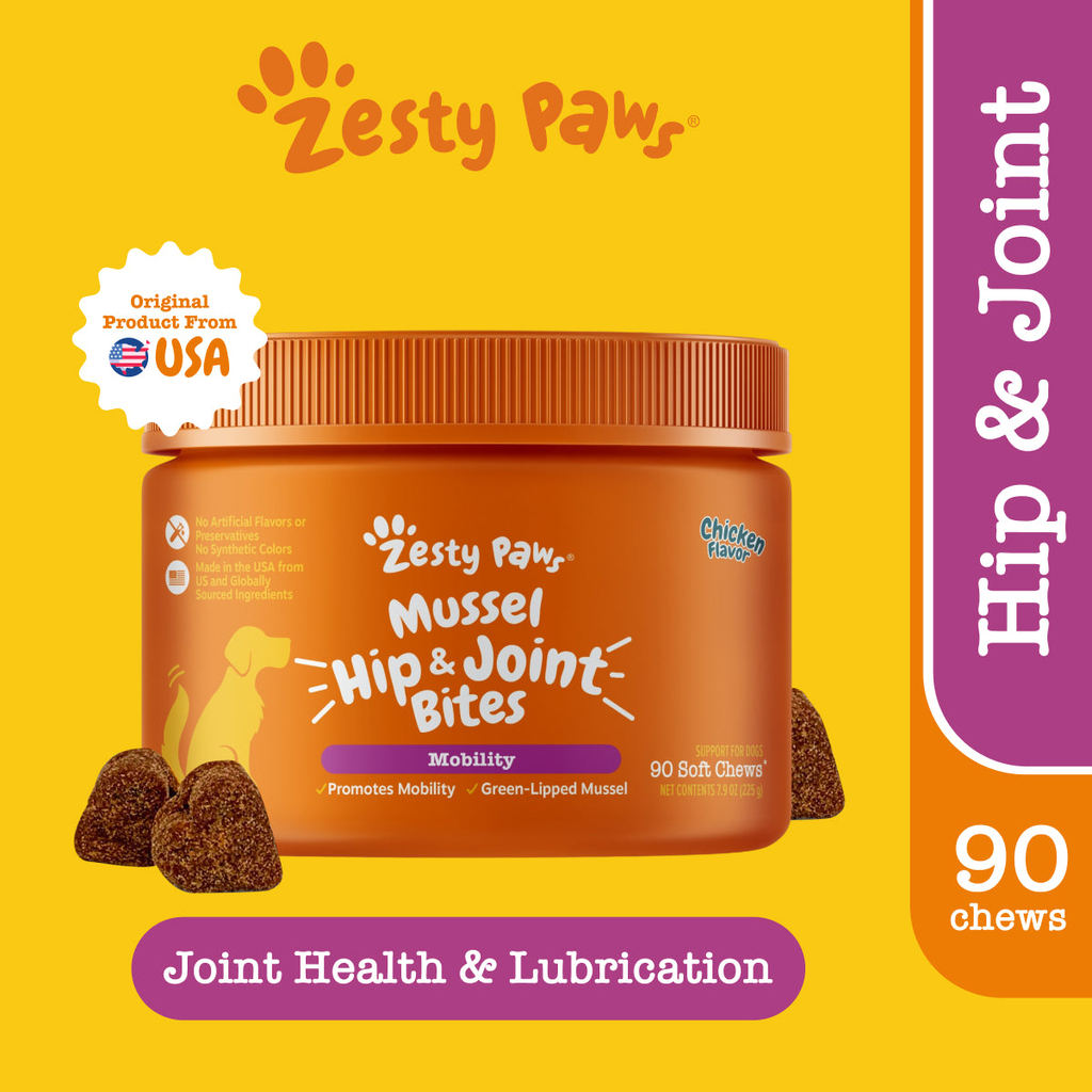 Zesty Paws Mussel Mobility Bites - Chicken Flavor 90 Soft Chews(EXP:08 2027)