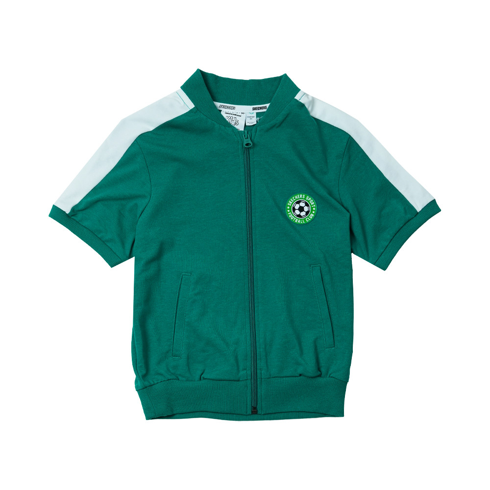Skechers สเก็ตเชอร์ส เสื้อแจ็คเก็ตเด็กผู้ชาย Boys Game On Short Sleeve Jacket - SL126B072-01CJ (latest)