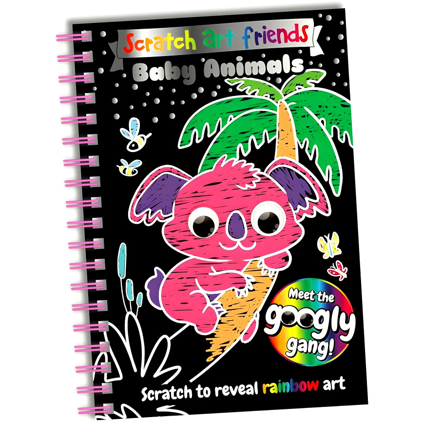 (BX) SCRATCH ART FRIENDS: BABY ANIMALS