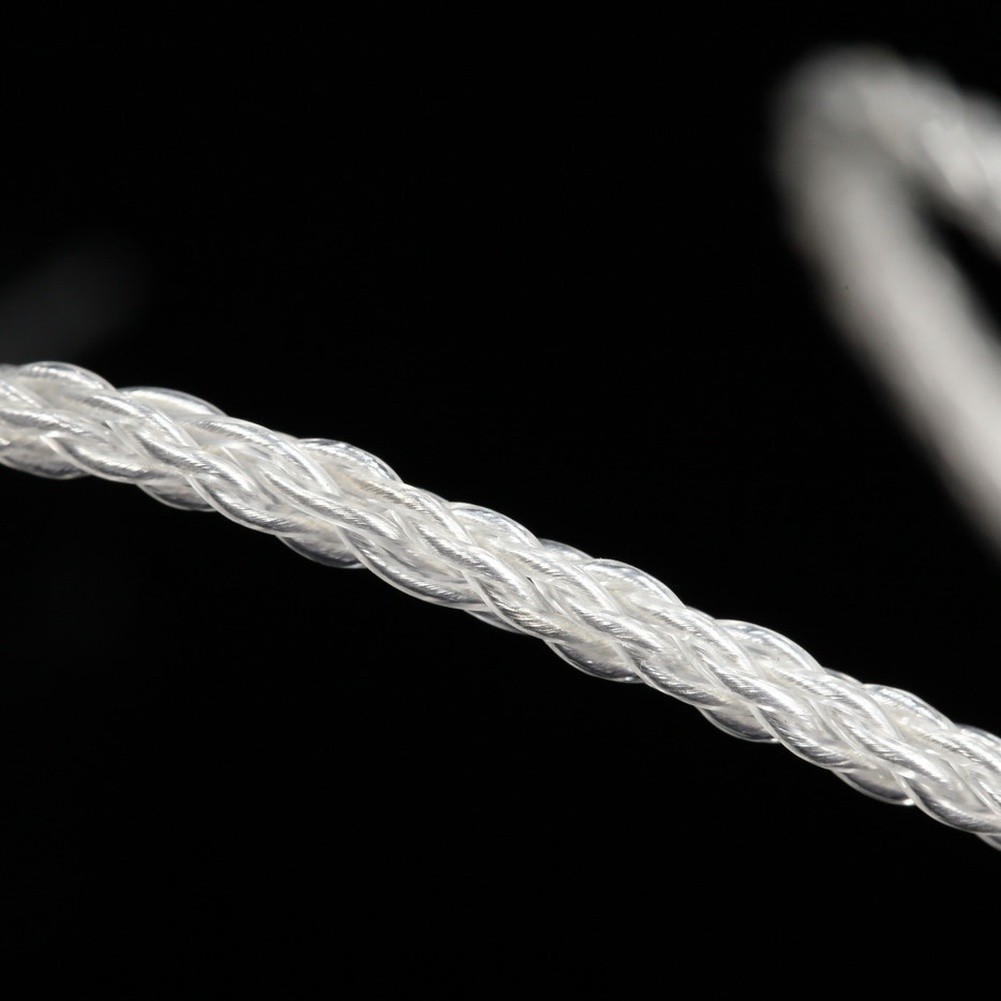 {ROLEADY_}สําหรับสายอัพเกรดหูฟัง MMCX 8-Strand Silver-Plated สําหรับ shure SE สําหรับ UE900
