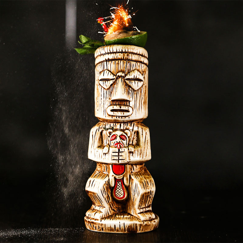 Loveyalty Hawaiian Coffee Tea Ceramic Cup Tiki Ceramic Cup - LY-40
