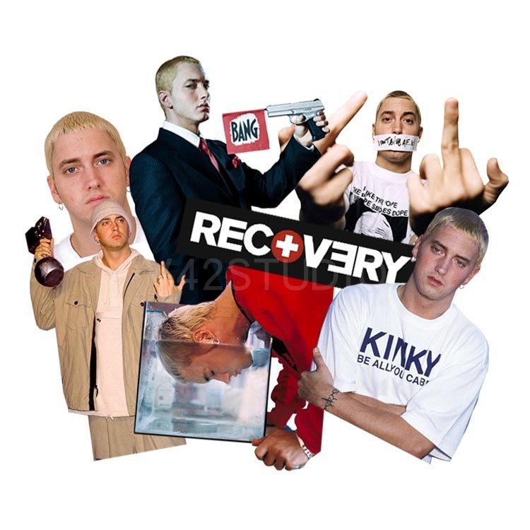 Eminem Sticker Pack - Slim Shady Rap Music Decal สําหรับแล็ปท็อป, ขวดน้ําและเคสโทรศัพท์