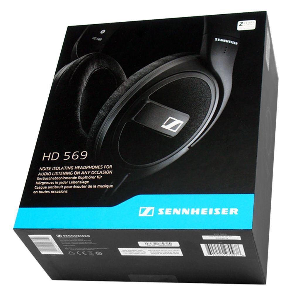 Sennheiser HD569 Closed-Back Over-Ear Headphones (Black) - 3.5mm/6.3mm, 506829