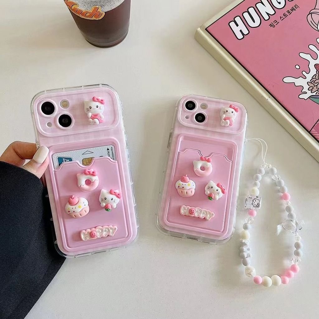 Kitty Guava Card Holder Case Hp Oppo A6x A6s A6t A6 Pro 5G Reno 14 Pro 5G A3X A5I Pro A57 2020 A77Sr