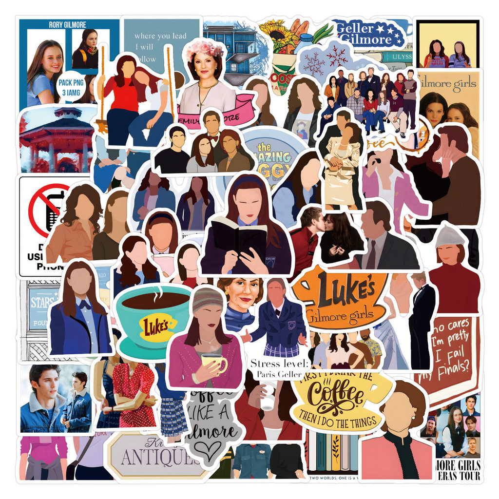 110 ชิ้น Gilmore Girls Sticker Pack สําหรับแล็ปท็อป, ขวดน้ํา, กระเป๋าเดินทางและเคสโทรศัพท์ Decals