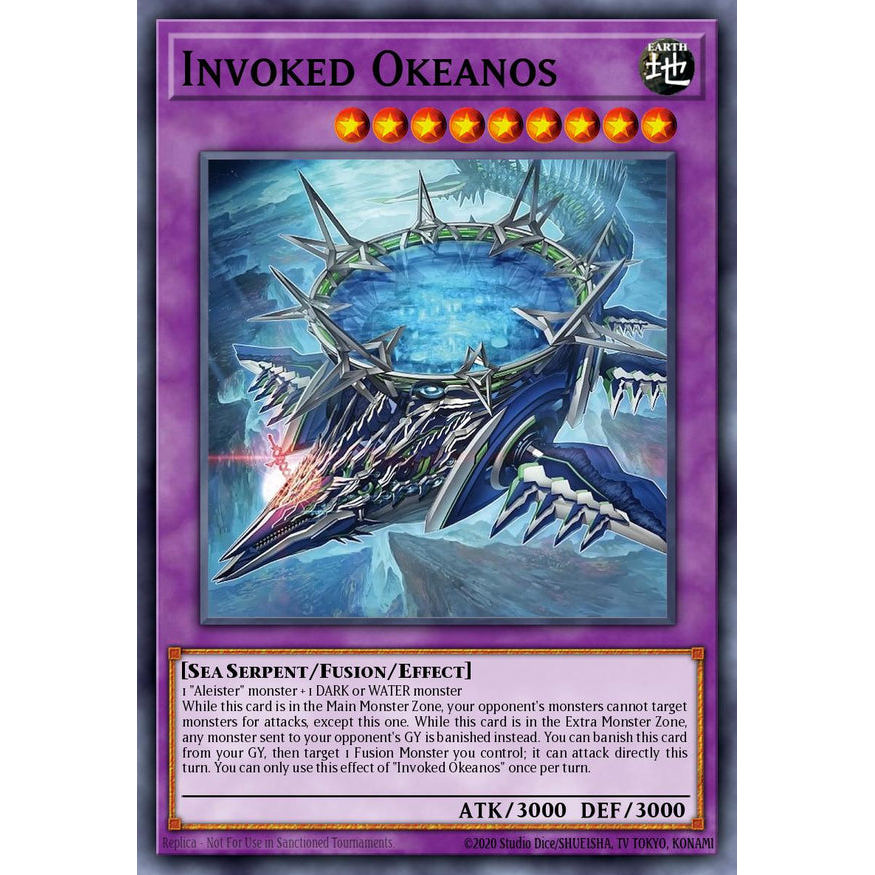 [YFS] การ์ด 1 ใบ PKM/Yugioh TCG CORI-EN032 - Invoked Oceanus - ทั่วไป
