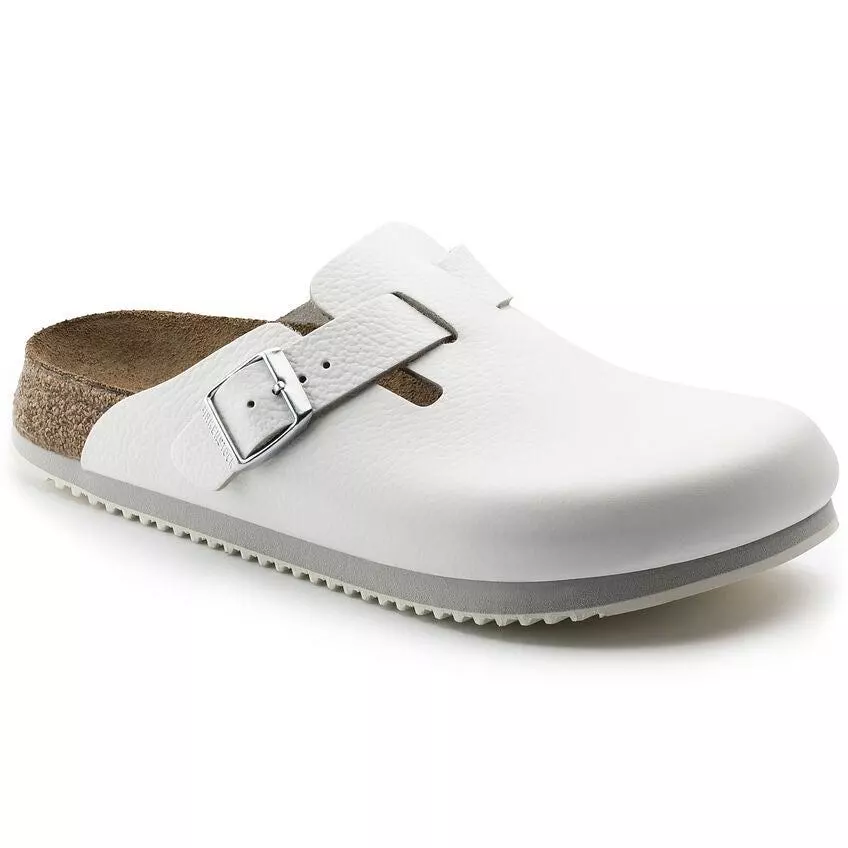 Birkenstock รองเท้าแตะ Unisex รุ่น Boston SL NL White - 60134 (regular)