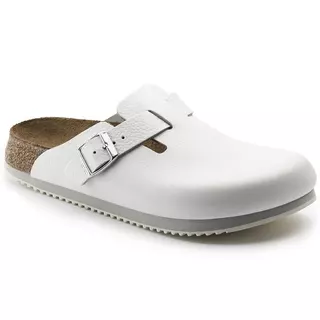 Birkenstock รองเท้าแตะ Unisex รุ่น Boston SL NL White - 60134 (regular)