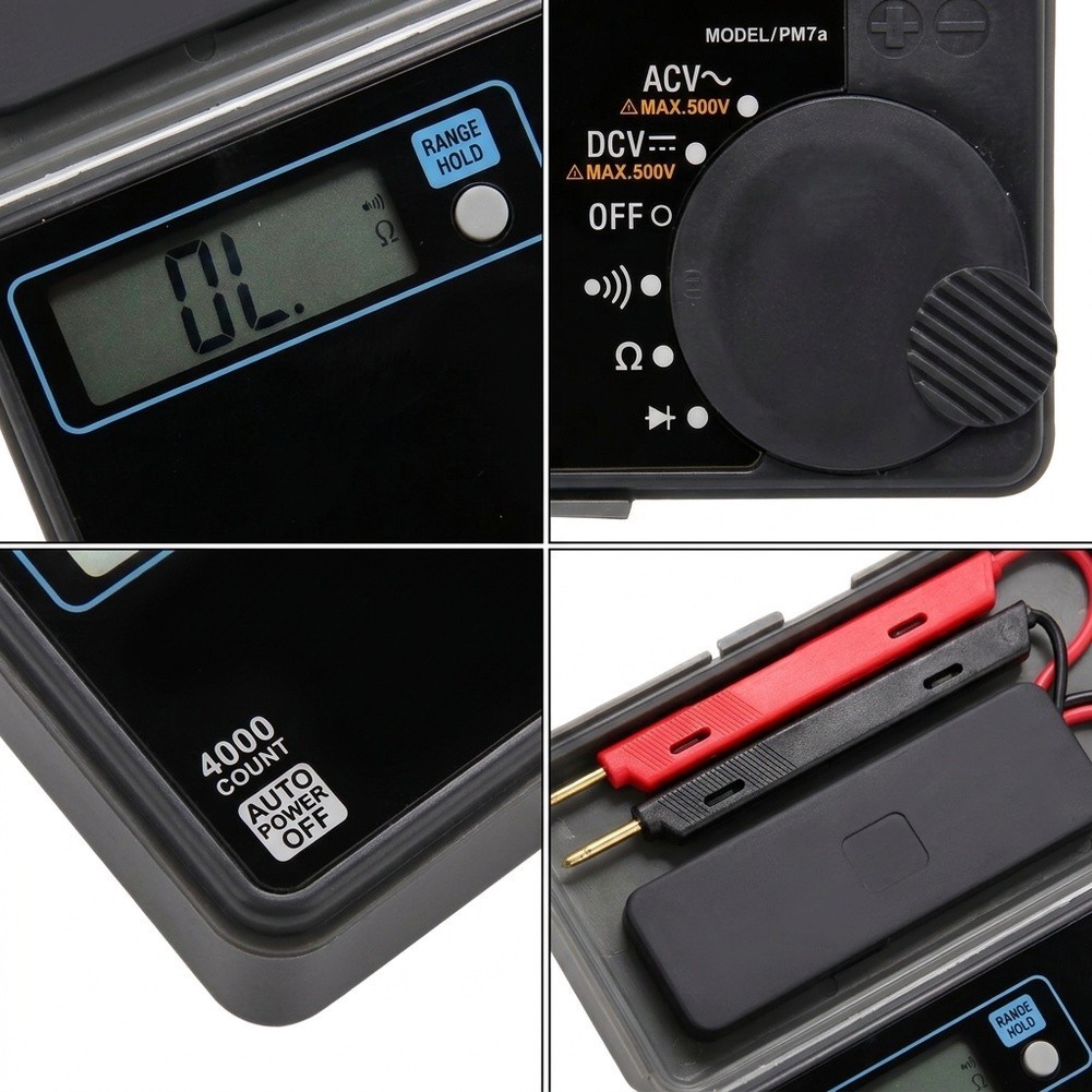 [ใหม่]PM7a Portable Automatic Digital Multimeter card-Style Digital Display Pocket