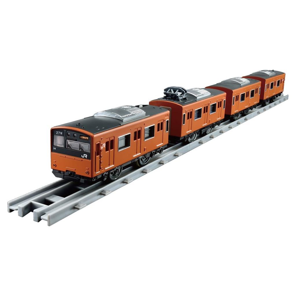 รถไฟโดยสาร Takara Tomy Plarail Real Class 201 Series (JR West Japan, สีส้ม)