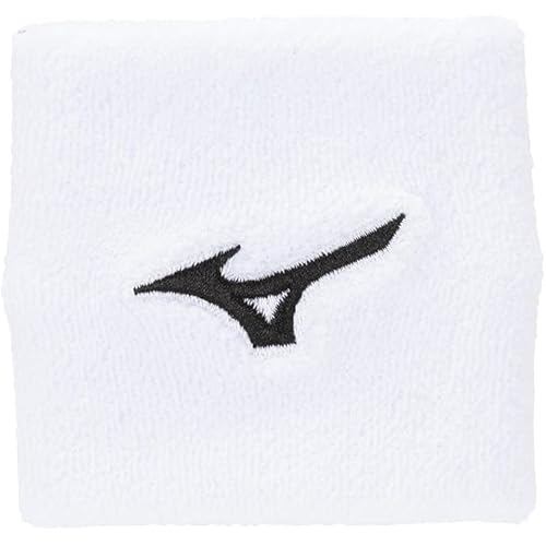 Mizuno wristband tennis sports wrist 8cm unisex 62JYB001 white free size
