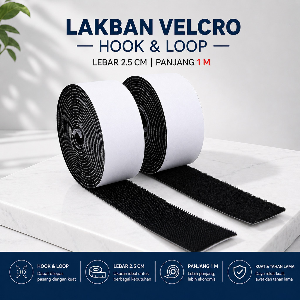 HAFINE Velcro Hook and Loop Magic Nylon Sticker - ZNK110