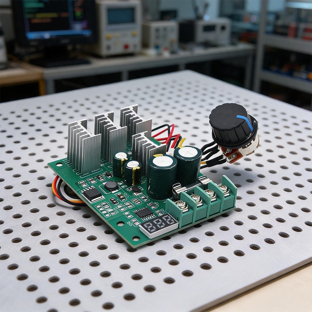 {จัดส่งรวดเร็ว}DC Motor Controller DC Motor Driver Switch 30A Digital Tachometer 6V 12V 24V