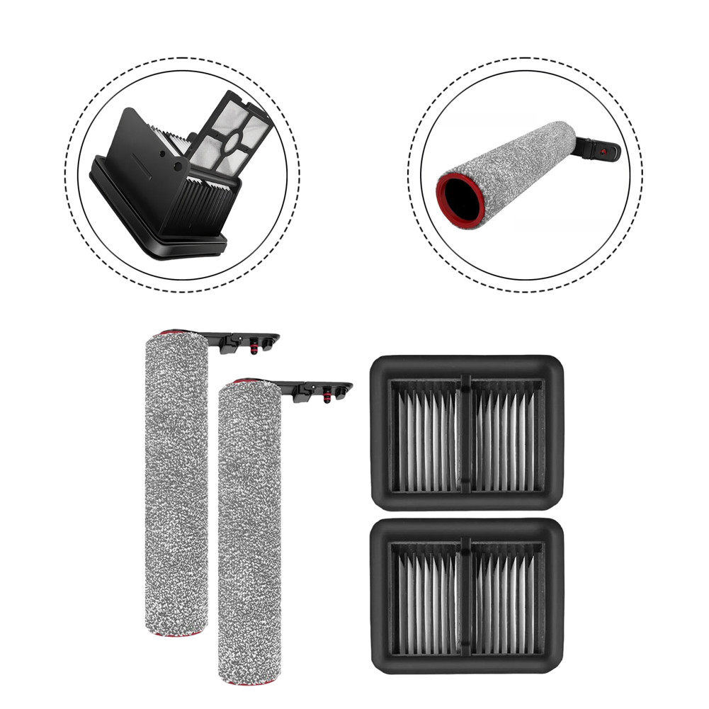 {ROLEADY_}สําหรับ dreame H15 สําหรับโปรความร้อน / H40 Ultra Brush Rollers & HEPA Filter Set