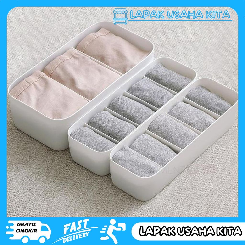 กล่อง ORGANIZER ปิดถุงเท้าเก็บ CD Partition Drawer BIN Privacy Safe