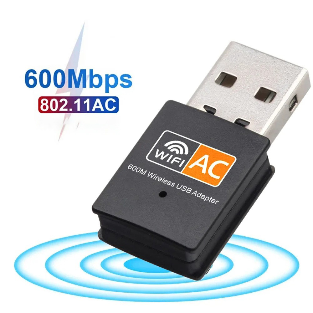 CANNING อะแดปเตอร์ WiFi USB Dongle Receiver เครื่องส่งสัญญาณ Dual Band 600Mbps - CN-600