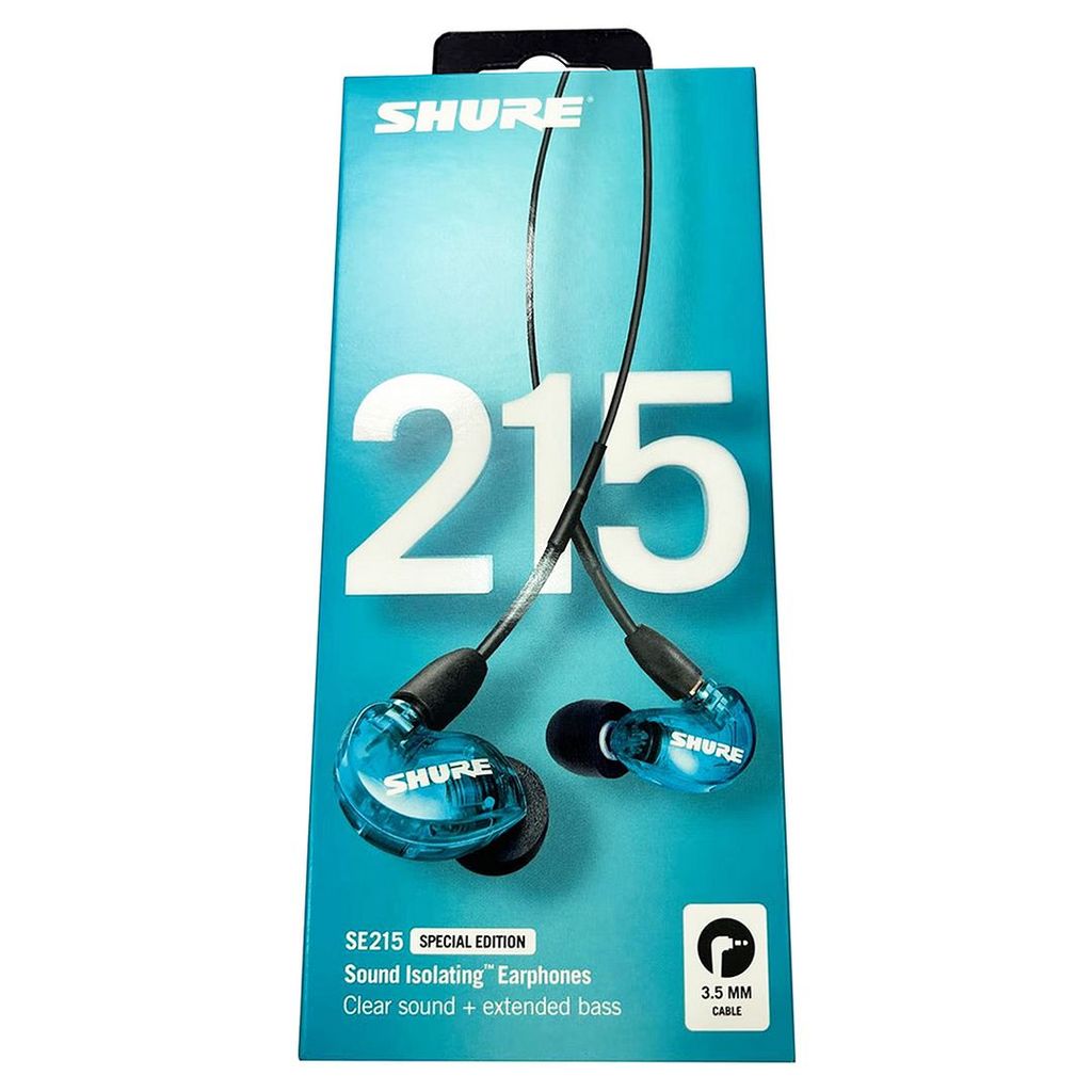 Shure SE215 Special Edition Sound Isolating 3.5mm Earphones (Blue), SE215SPE-B