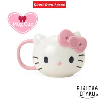 SANRIO Mug (I Love Hello Kitty)  Caneca de Cerâmica Rosto Kitty【Direto do Japão】