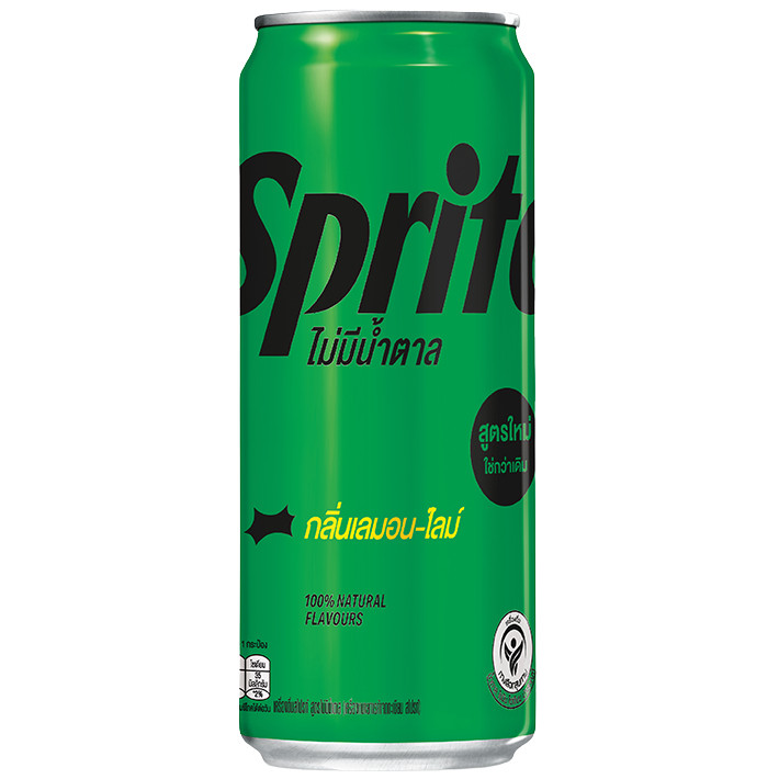 [0234148] Sprite No Sugar 325 Ml สไปรท์ ไม่มีน้ำตาล 325 มล.