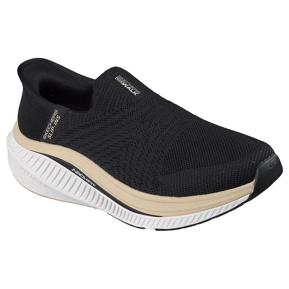 Skechers สเก็ตเชอร์ส รองเท้าผู้ชาย Men Slip-Ins GOwalk Max Cushioning Arch Fit Jasey Walking Shoes - 216353-BLK (latest) — صورة 4