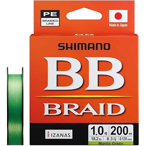 SHIMANO PE Line BB Braid 200m LD-M64Y 1.0 Mantis Green