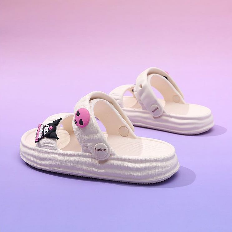 รองเท้าแตะเด็กผู้หญิง Sanrio สไตล์เจ้าหญิง สำหรับหนูน้อยและเด็กโต นุ่มสบาย ตามแฟชั่นฤดูร้อน