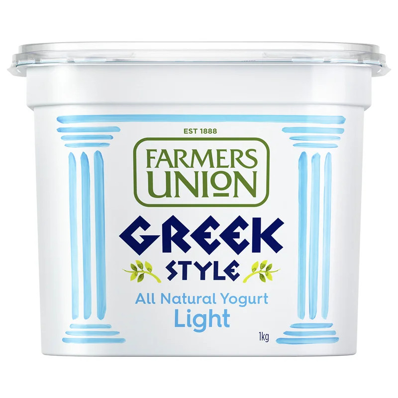 [9300658404146] Farmers Union Greek Lite Plain Yogurt 1K ฟาร์เมอร์ ยูเนียน กรีนไลท์ รสธรรมชาติ
