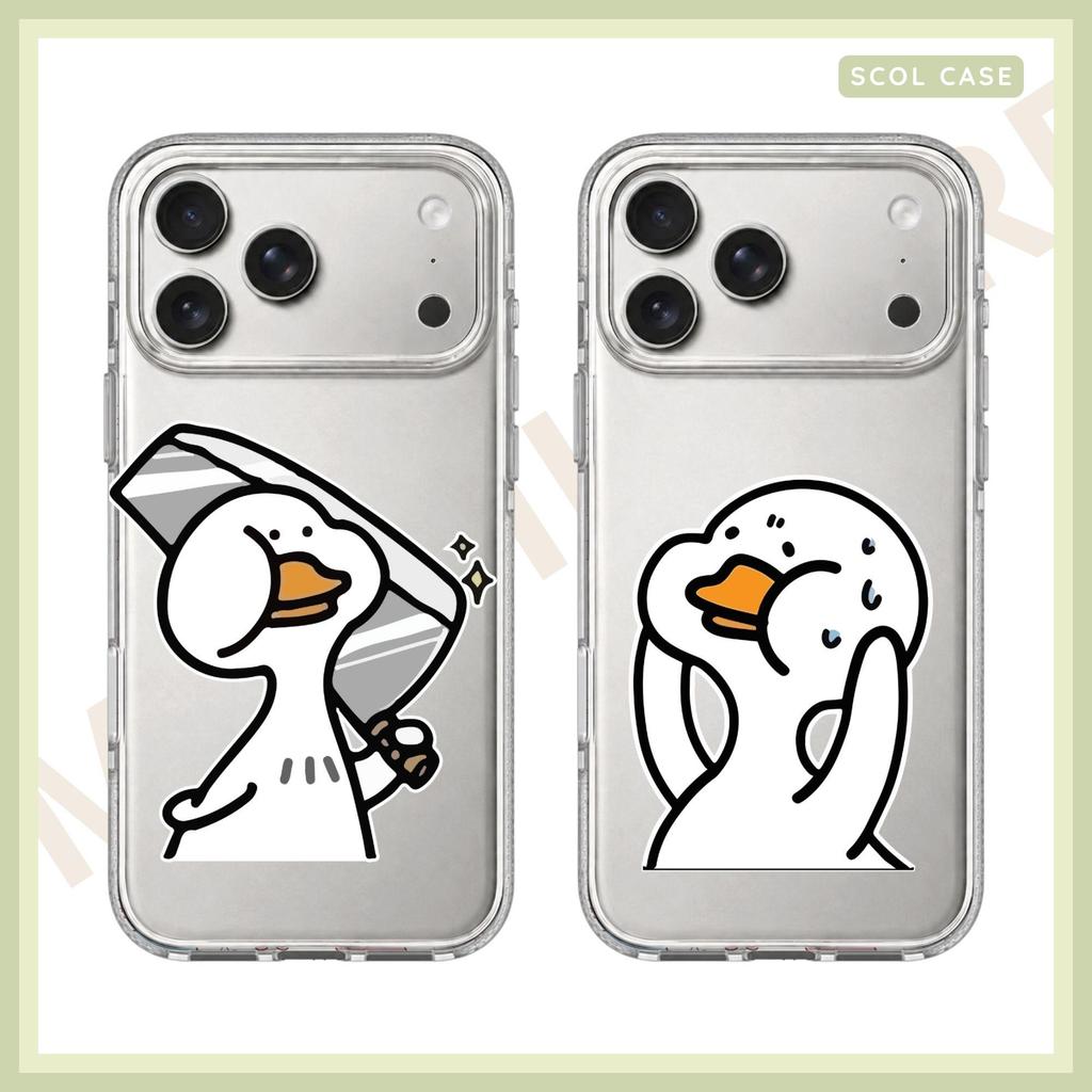 IPhone Case Couple Duck Meme ที่ไม่ซ้ํากัน Custom Photo Print ทุกเส้น 7/8/x/xs/11/12/13/14/15/16 plu