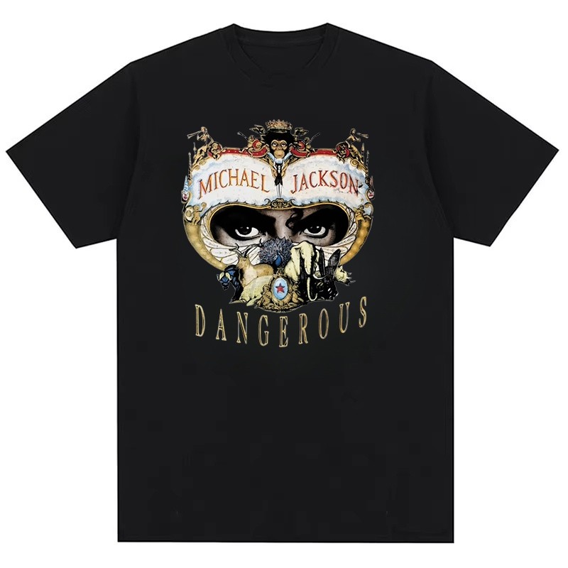 2026年新款纯棉เสื้อยืด Michael Jackson MJ Y2k รูปแบบพิมพ์ใหม่ O-คอแฟชั่น Hip Hop xs-3xl