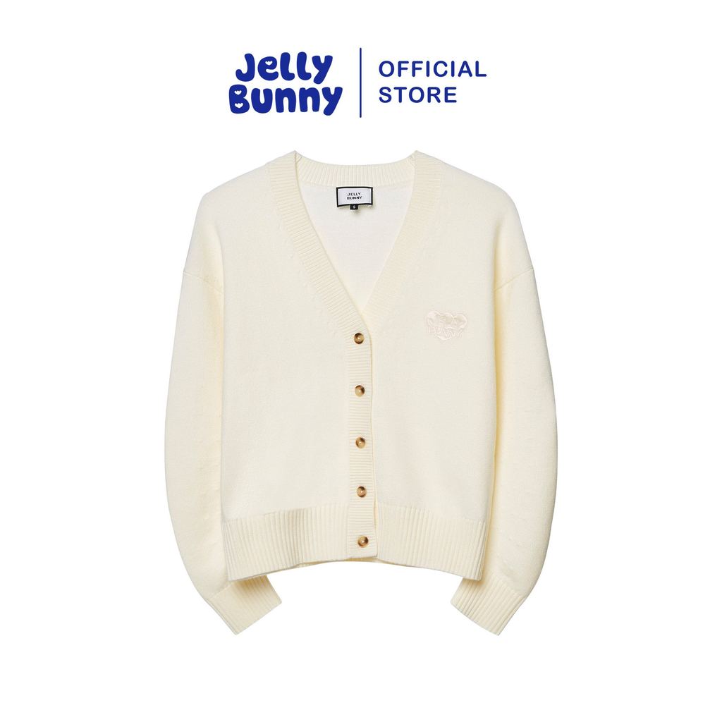 JELLY BUNNY เสื้อคาร์ดิแกนปักโลโก้ รุ่น B26WGWA018 CREAM