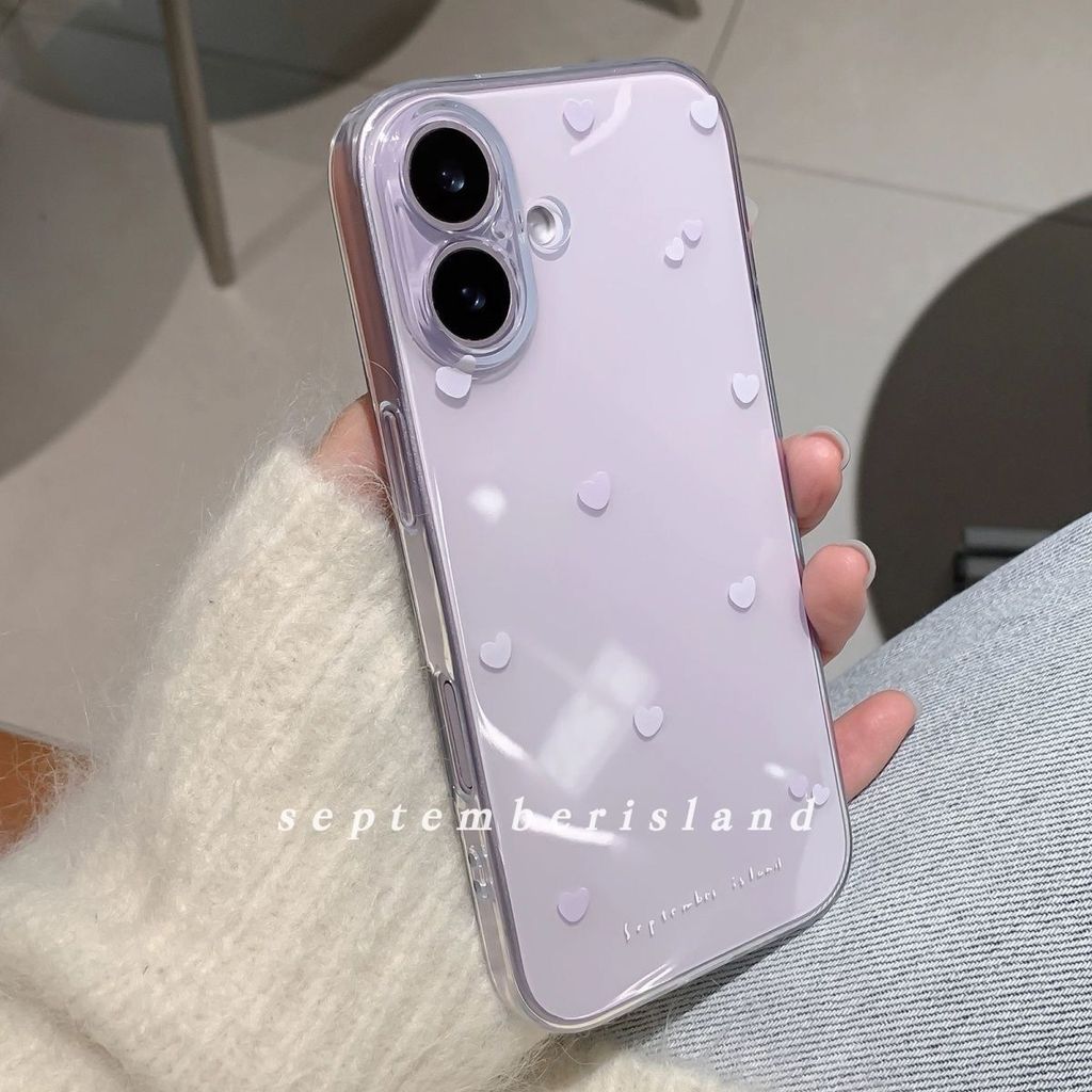 UNGU แฟนซี Wave Love ปลอกสีม่วง Vivo Y21D Y05 V07 Fe Y19S Pro V60 Lite Y400 Iqoo Z10 Lite Y17 Y27 Y2