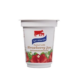 [8852537074212] Thai-Danish Yoghurt120Mg Strawbrry ไทย-เดนมาร์ค โยเกิร์ต รสสตรอเบอร์รี่