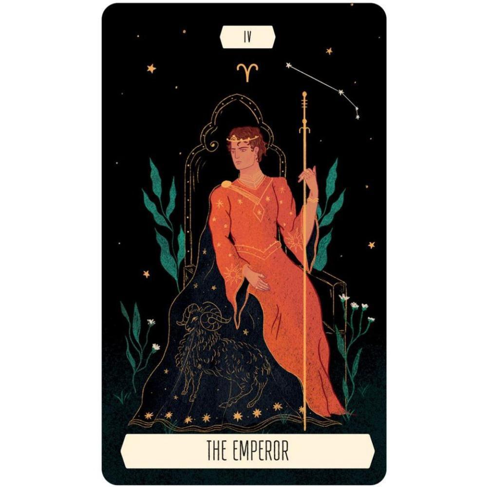 10.3*6 ซม.Zodiac Tarot นําเราโลกแห่งโหราศาสตร์โดยวัฒนธรรมเรื่องราวโบราณของศักดิ์สิทธิ์และตัวละคร 78 