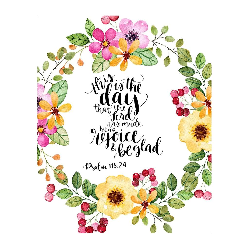 This Is The Day The Lord Has Made Psalm 8:24bible Verse Wall Art8x0scripture Wall Print-ready To Fra