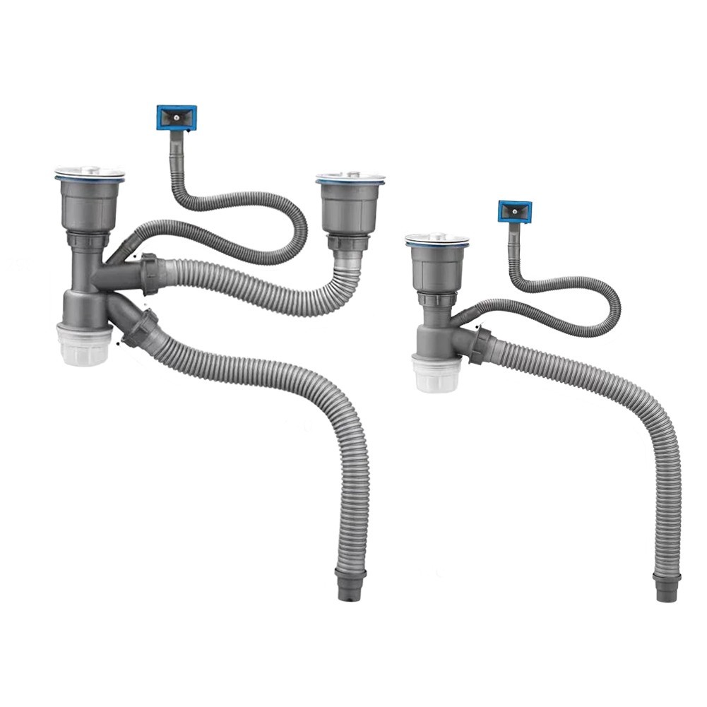 1Kitchen Sink Single Double Basin Drainer Sink ท่อระบายน้ําชุด Drainer Kitchen