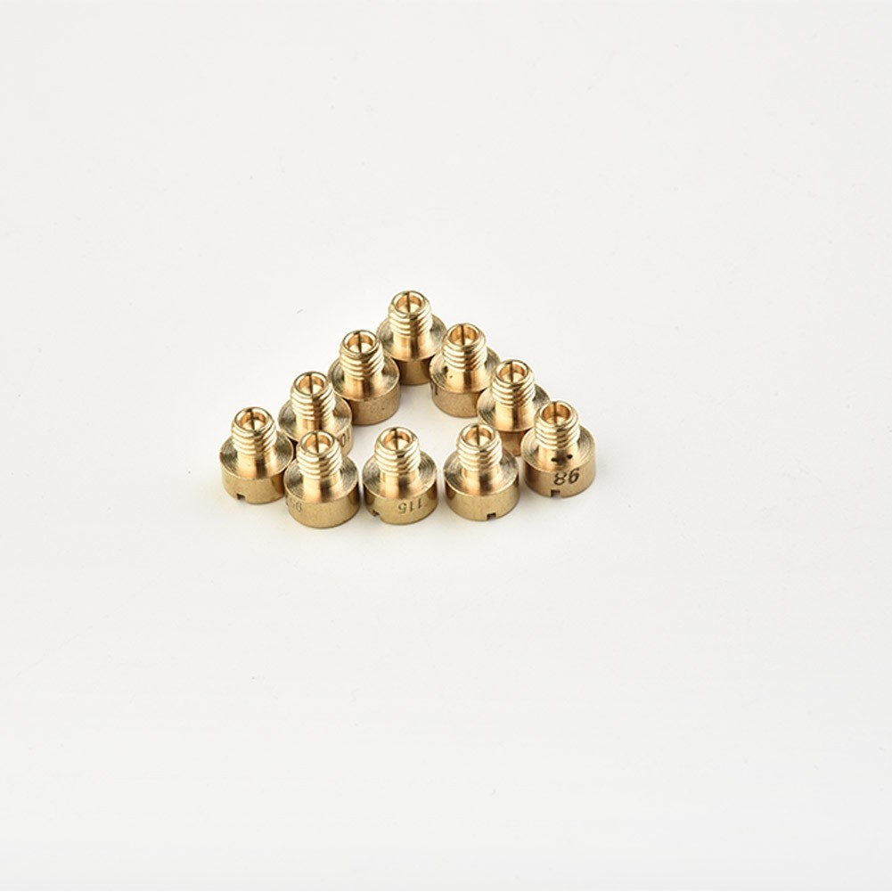 SMT 10 ชิ้น/เซ็ตเจ็ทหลักสําหรับ Mikuni คาร์บูเรเตอร์ VM22 VM24 VM26 125cc 150cc 200cc 250cc