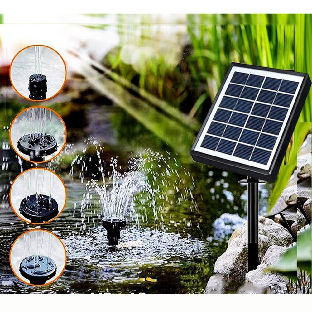 <SP-RAB>ปั๊มน้ําพลังงานแสงอาทิตย์ 1.5W ตกแต่งสวนพร้อมเสารองรับน้ําพุพลังงานแสงอาทิตย์ 150L/H