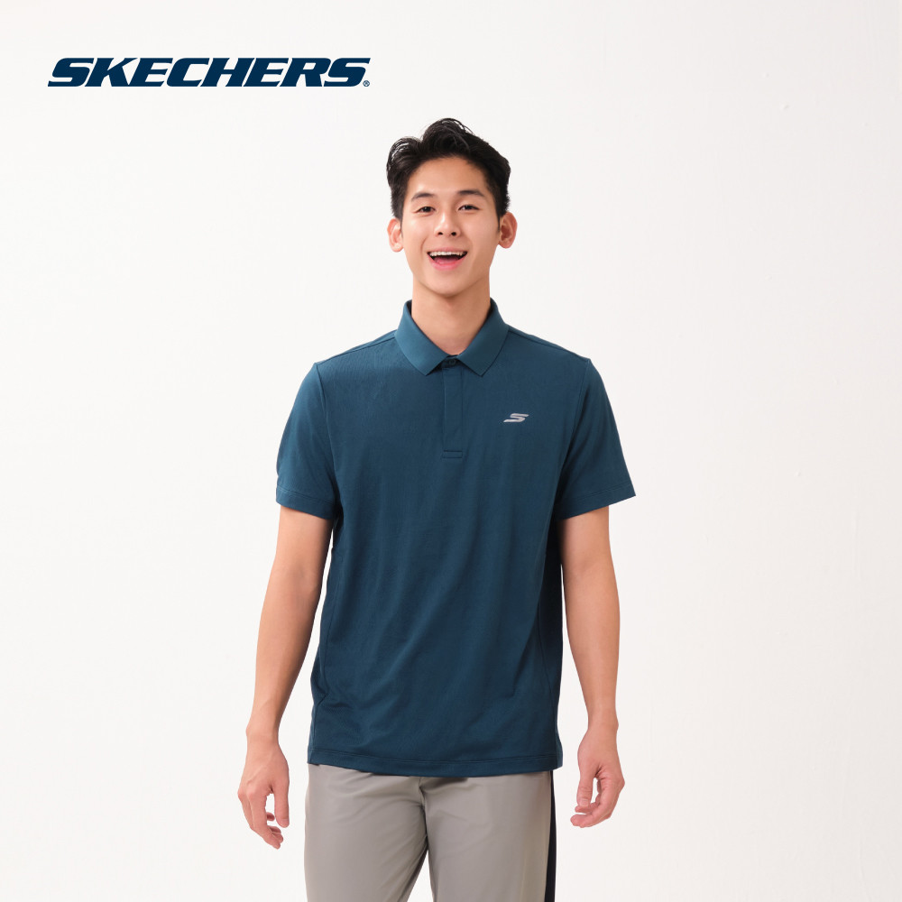 Skechers สเก็ตเชอร์ส เสื้อโปโลผู้ชาย Men Walking Performance Polo Tee - SP226M132-006U (latest)
