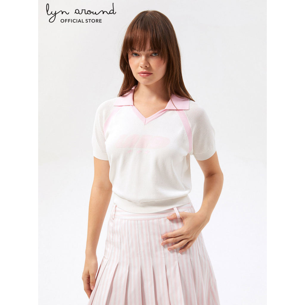 Lyn around - รอมเปอร์ลายทางปักโลโก้ คอลเลกชัน Speed Voyard (A26CGWC039)