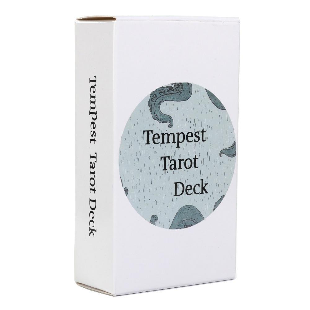 10.3*6 ซม.Tempest Tarot Deck การ์ดเกม 78 ชิ้น Ocean Themed ไพ่ทาโรต์ที่สวยงามออกแบบดาดฟ้าสําหรับผู้เ