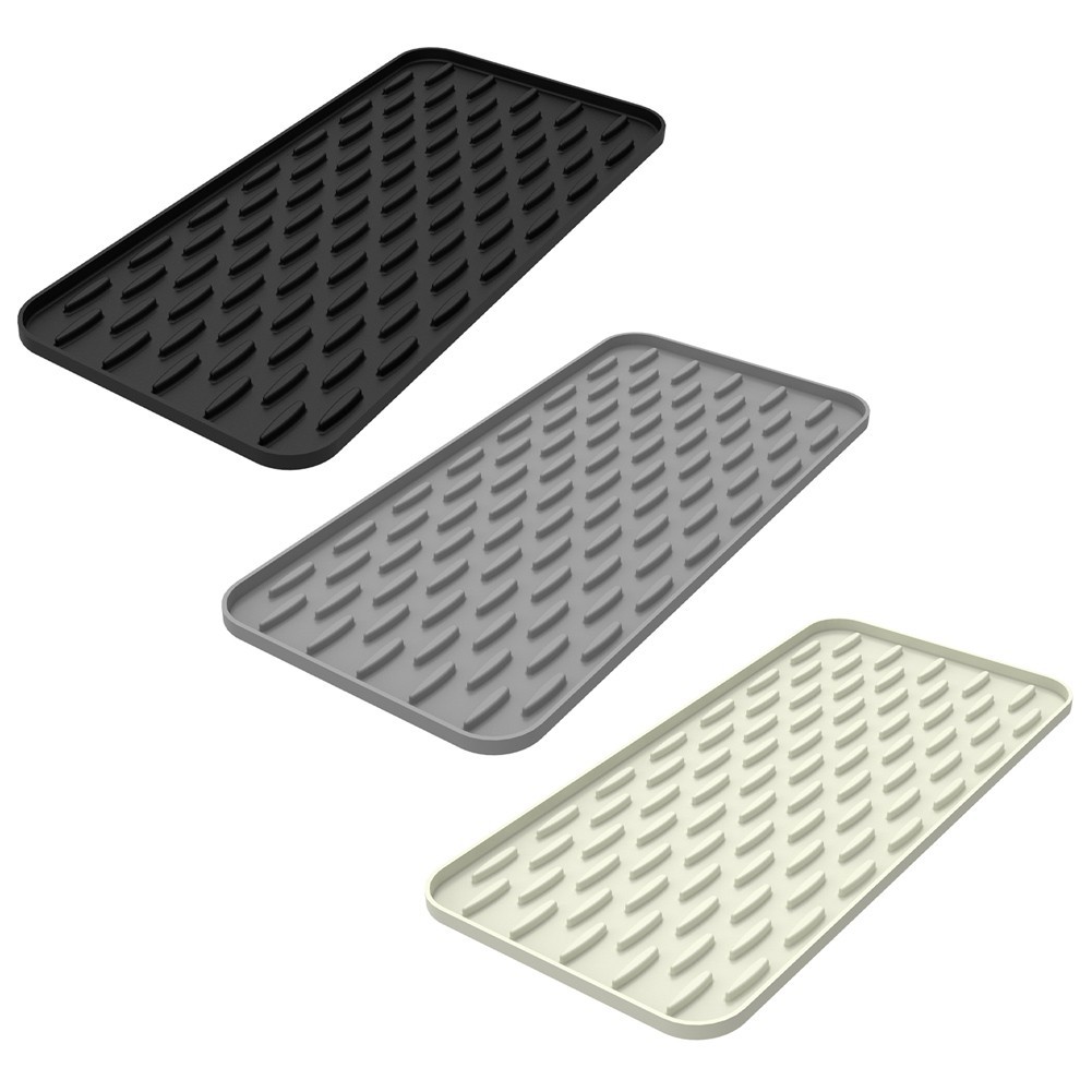 DEMNSilicone Coffee Mat, 39.5*19cm ,เสื่อซิลิโคนที่มีการออกแบบเว้าและนูน