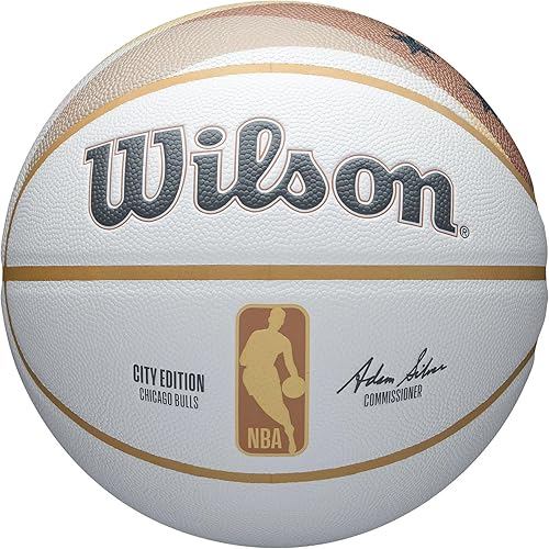 Wilson Basketball NBA TEAM City Collection Bulls WZ4033805XB7 Indoor/Outdoor Size: 7/ Diameter: appr